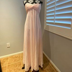 David's Bridal Blush Pink dress Size 6